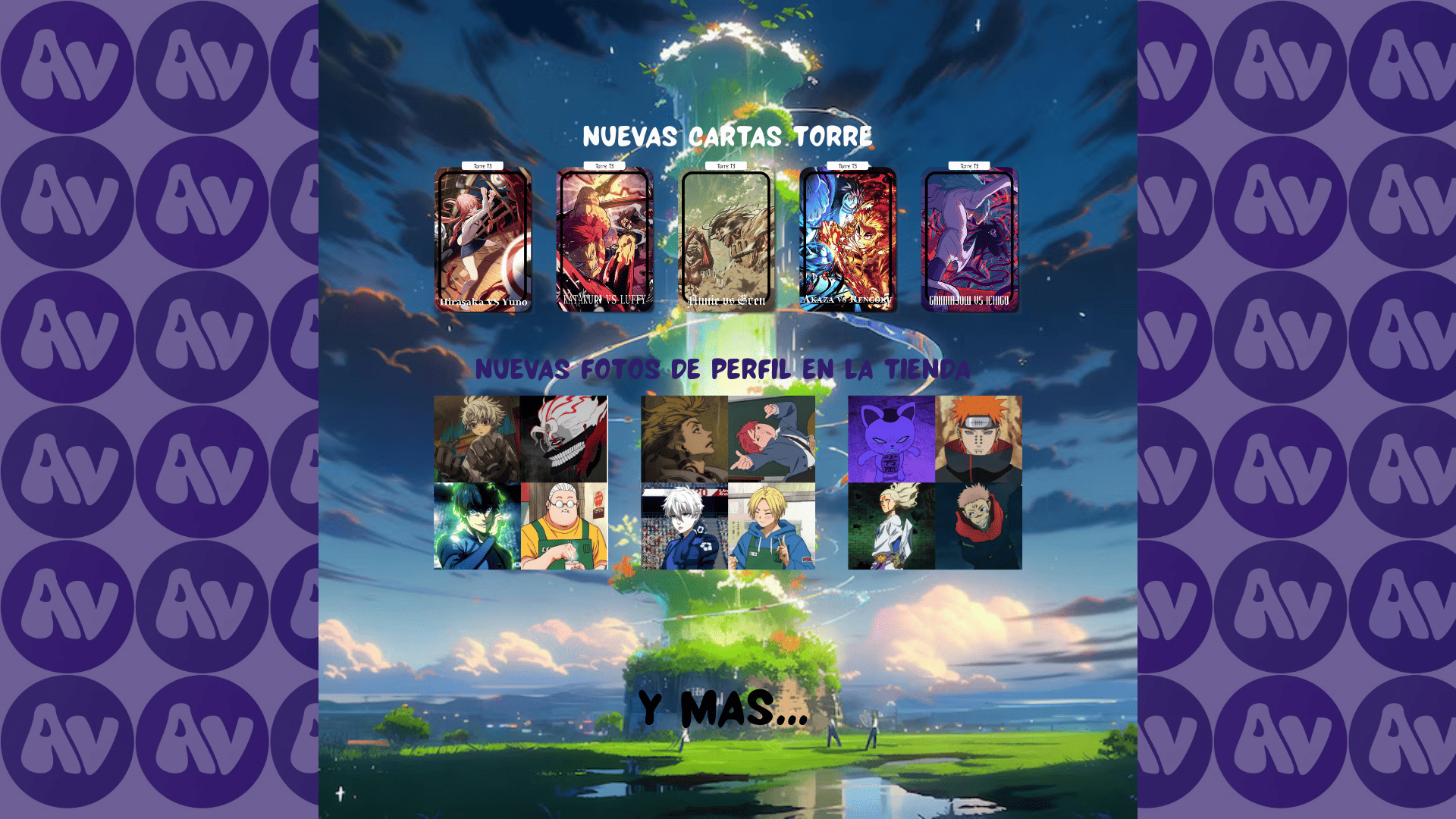 ¡Novedades en AniVerse! Torre Temporada 3, nuevos perfiles y cartas de verano