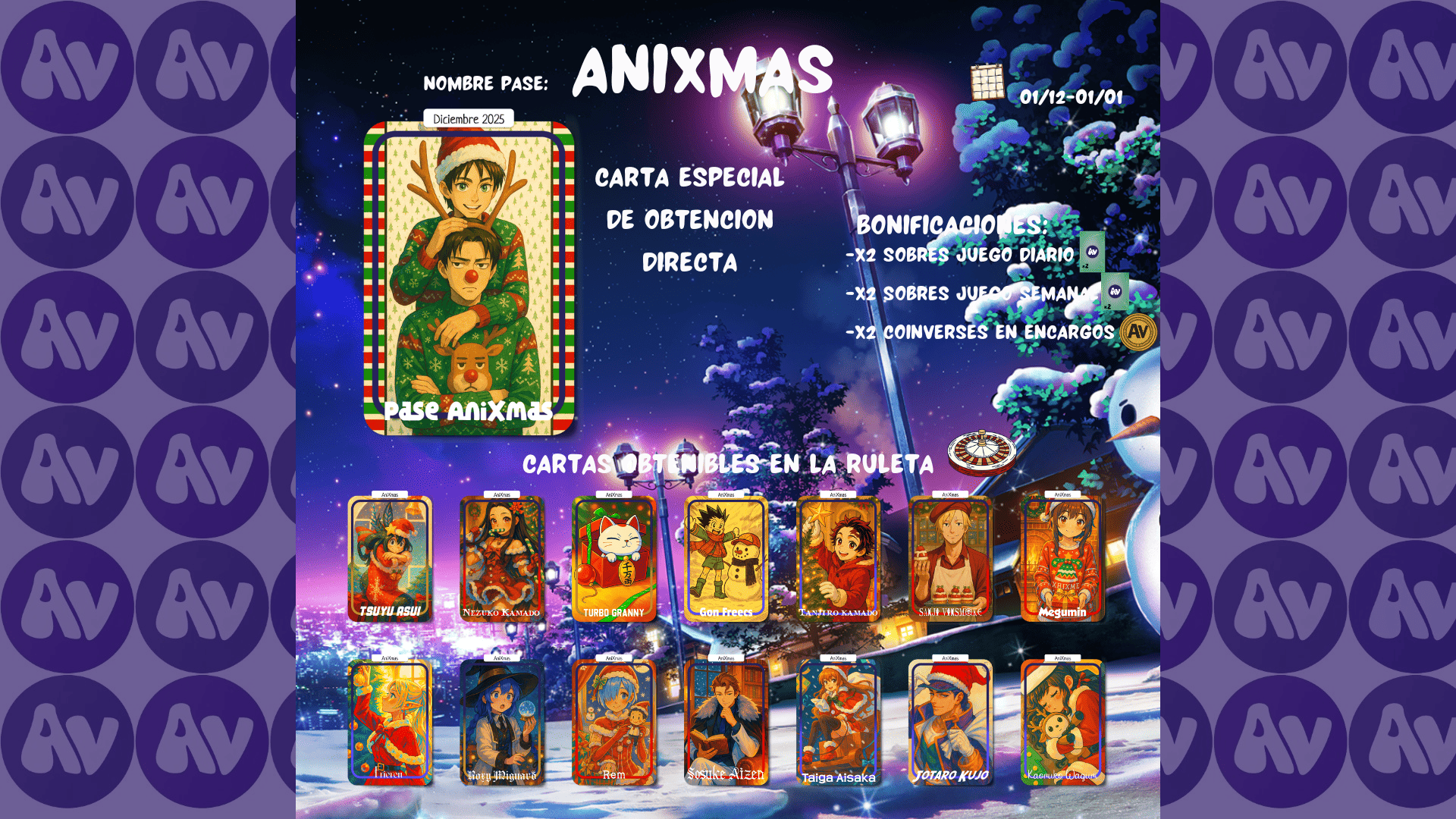  ¡Llega el Quinto Pase Mensual: AniXmas!