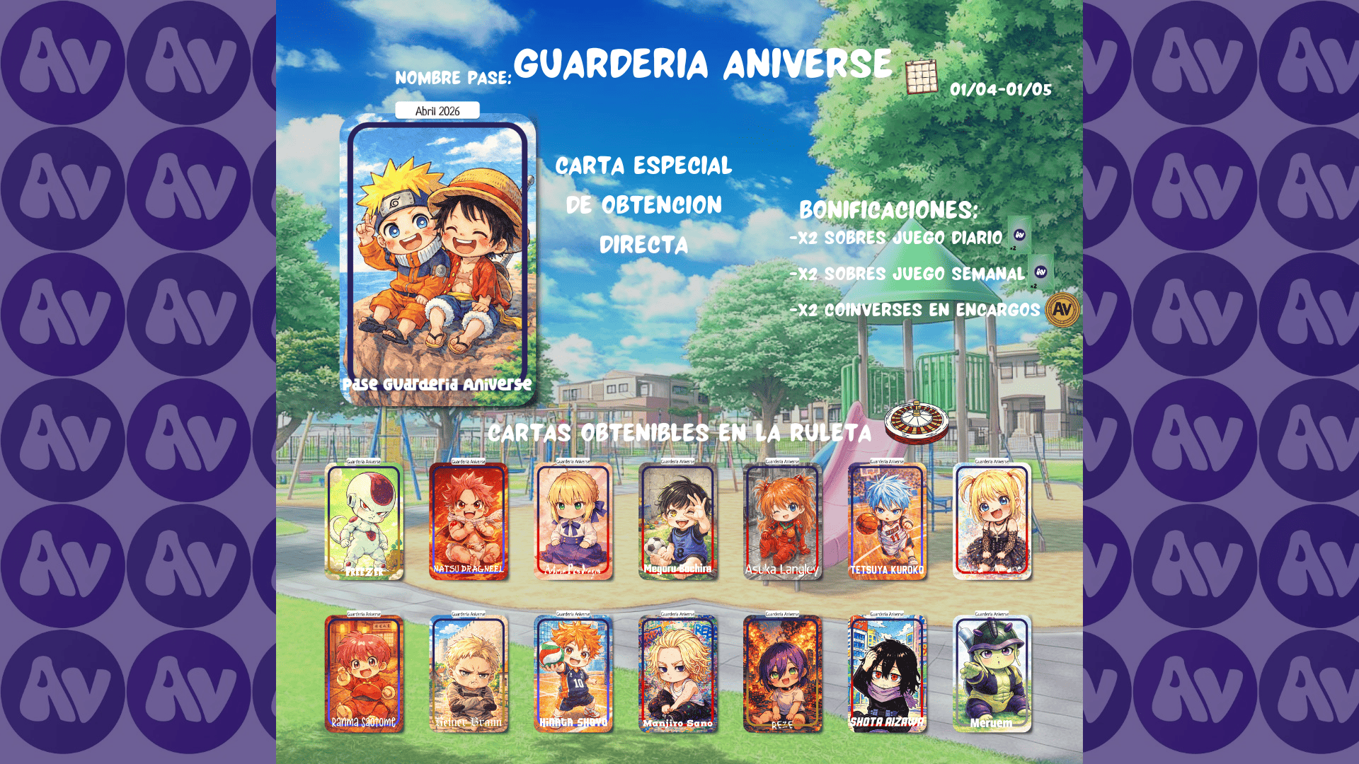  ¡Llega el Noveno Pase Mensual: Guardería Aniverse